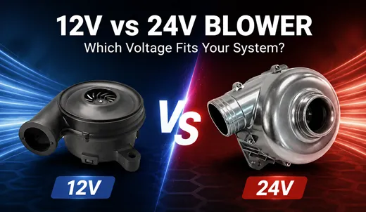 12v vs 24v DC blower fan comparison guide for industrial equipment